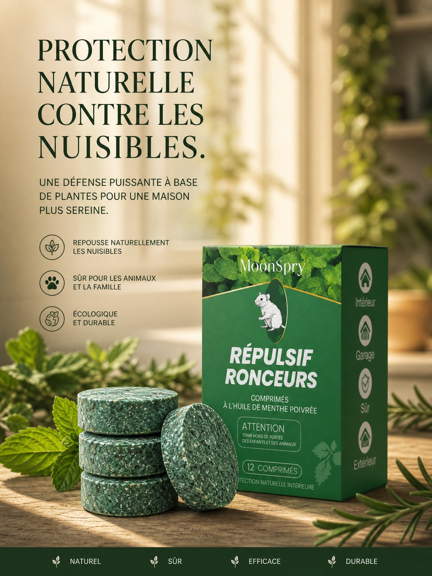 Pilule répulsive pour rongeurs