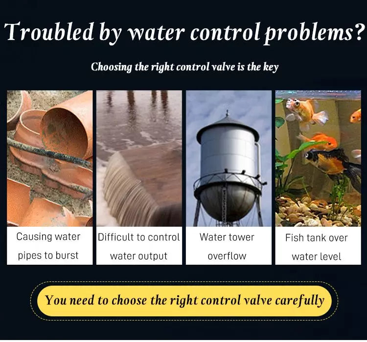Vanne à flotteur automatique de niveau d'eau