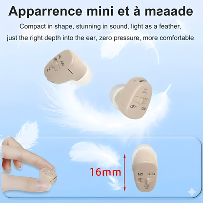AudiPro™ Micro Appareil Auditif Léger – Son Clair et Naturel